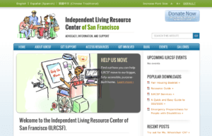 homepage of ILRCSF
