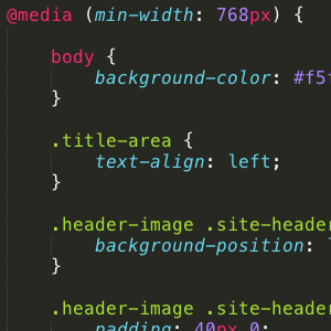 min-width media queries in action