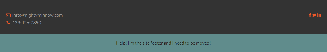 How to properly move the Genesis site footer